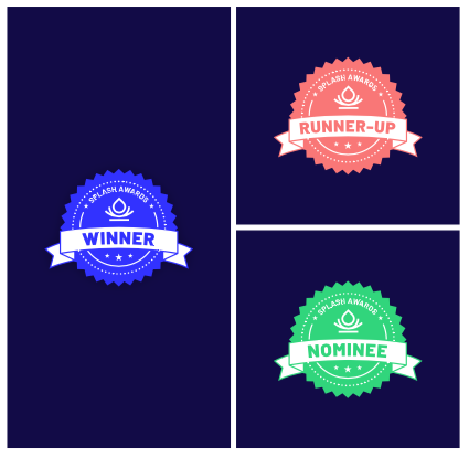 Splash Awards badges overview